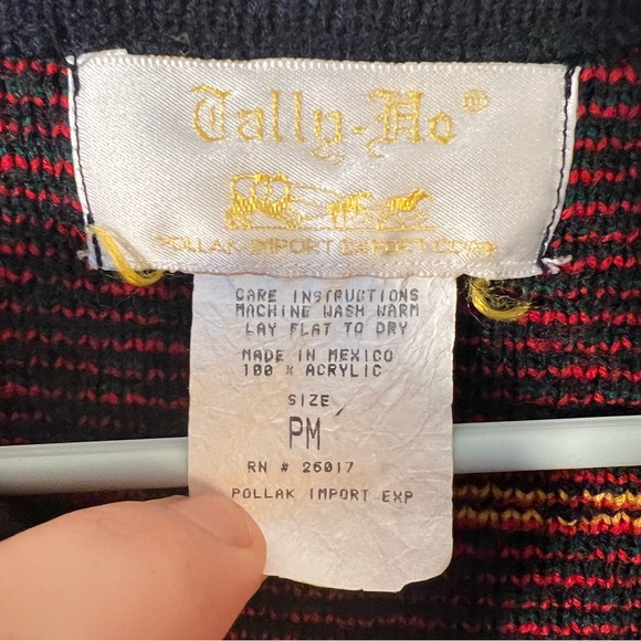 Vintage Fair Isle Scottie Dog Sweater - Picture 4 of 6